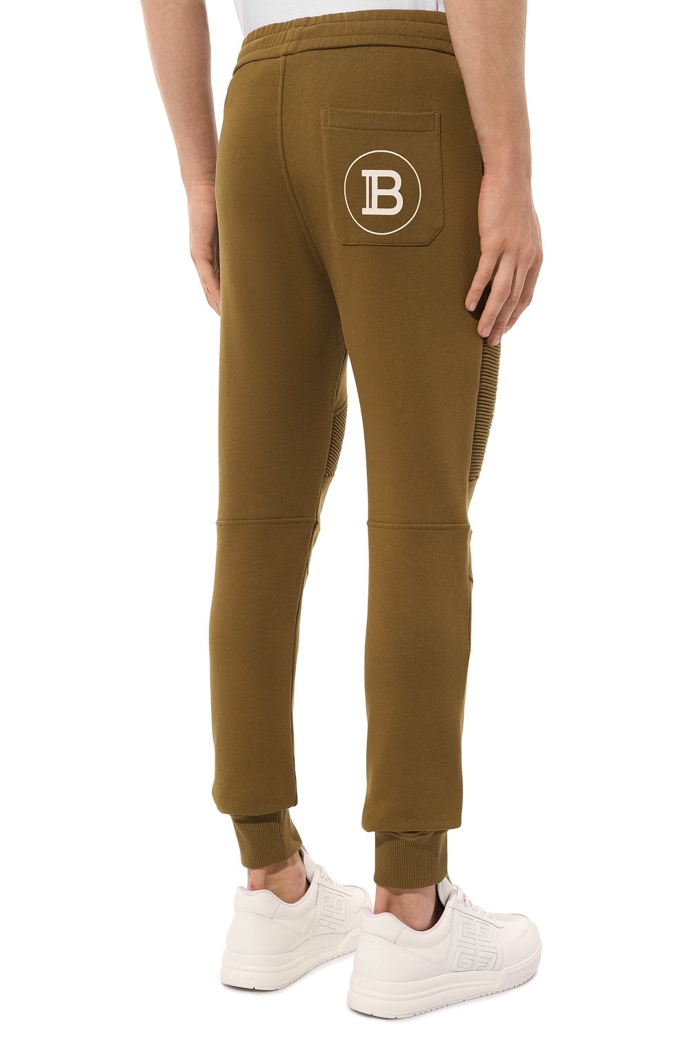 Хлопковые джоггеры BALMAIN, арт. AH10B000/BB66, фото 4