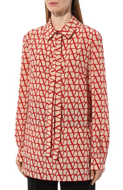 Шелковая блузка VALENTINO, арт. 2B3AE7R77SL, фото 3