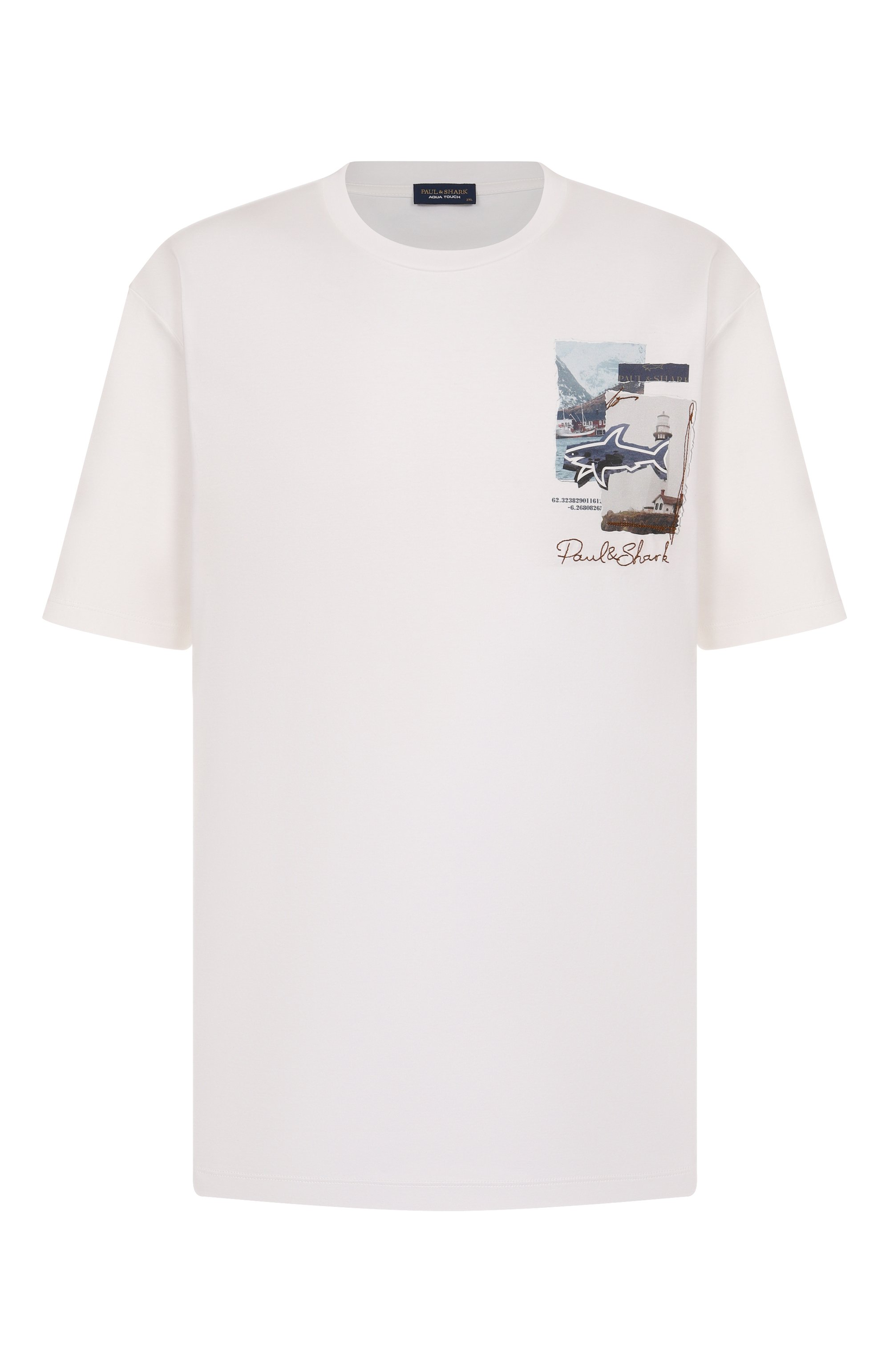 Хлопковая футболка PAUL&SHARK, арт. 15311640/3XL-6XL, фото 1