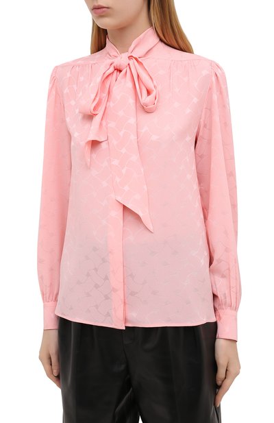 Шелковая блузка SAINT LAURENT, арт. 641593/Y7B25, фото 3