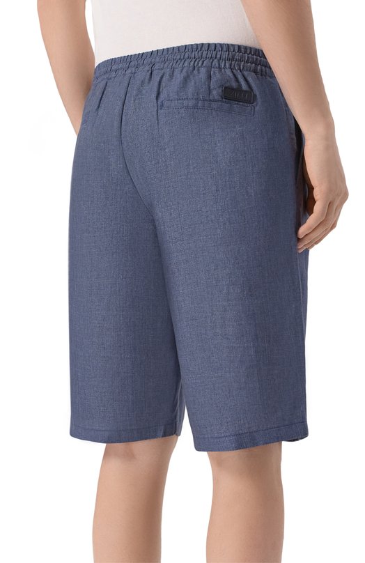 Льняные шорты Zilli CS202AM0801VZL000 Синий  CS202AM0801VZL000 Фото 4