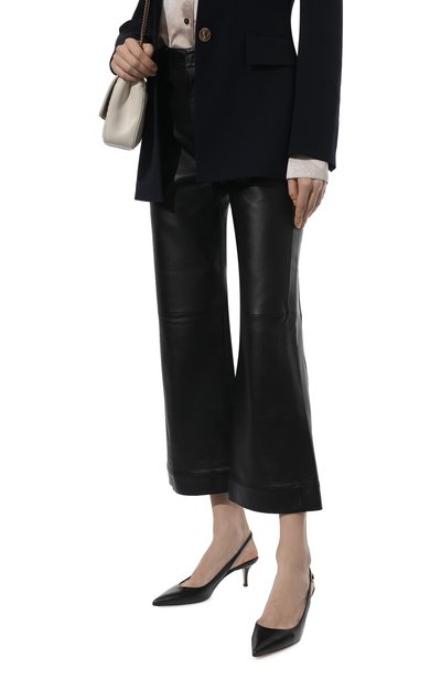 Кожаные туфли ribbon sling GIANVITO ROSSI, арт. G95266.55RIC.VITNER0, фото 3