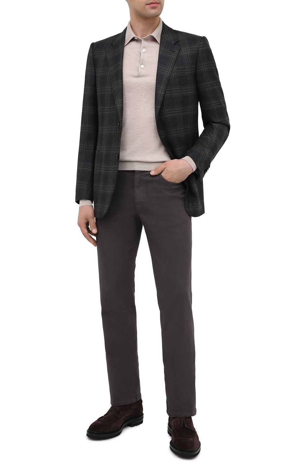 Джинсы stelvio BRIONI коричневого цвета по цене 77400 руб., арт. SPNJ0M/08T01/STELVI0, фото 3 Джинсы stelvio BRIONI, арт. SPNJ0M/08T01/STELVI0, фото 3