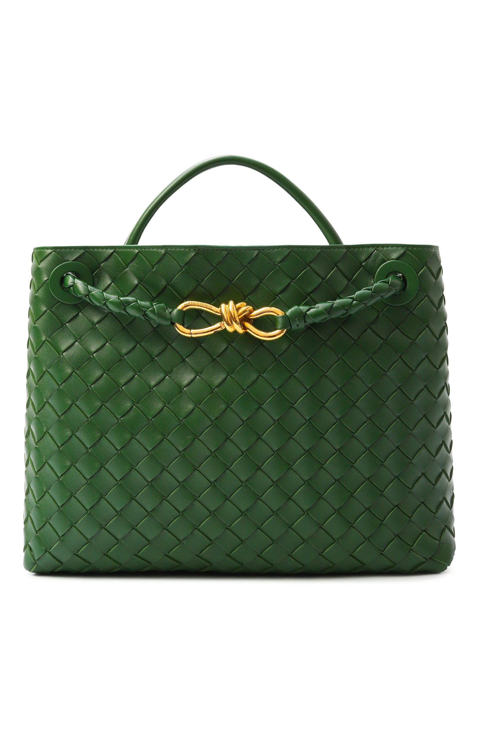 Сумка andiamo medium BOTTEGA VENETA зеленого цвета по цене 629500 руб., арт. 766016/VCPP1, фото 1 Сумка andiamo medium BOTTEGA VENETA, арт. 766016/VCPP1, фото 1