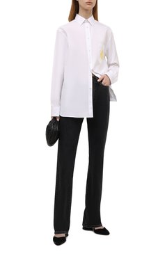 Женская хлопковая рубашка RALPH LAUREN белого цвета, арт. 290865271 | Фото 2 (Рукава: Длинные; Материал внешний: Хлопок; Длина (для топов): Удлиненные; Женское Кросс-КТ: Рубашка-одежда; Стили: Кэжуэл, Классический; Принт: Без принта; Региональные ограничения белый список (Axapta Mercury): RU; Материал сплава: Проставлено; Драгоценные камни: Проставлено)