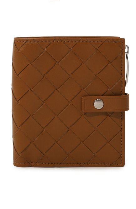 Женские кожаное портмоне BOTTEGA VENETA светло-коричневого цвета, арт. 600270/V48A1 | Фото 1 (Нос: Не проставлено; Материал сплава: Проставлено; Материал: Натуральная кожа)