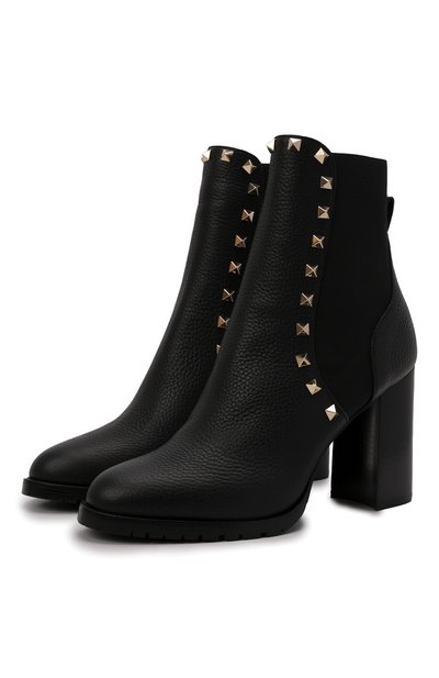 Кожаные ботильоны rockstud VALENTINO, арт. WW2S0I94/VSL, фото 1