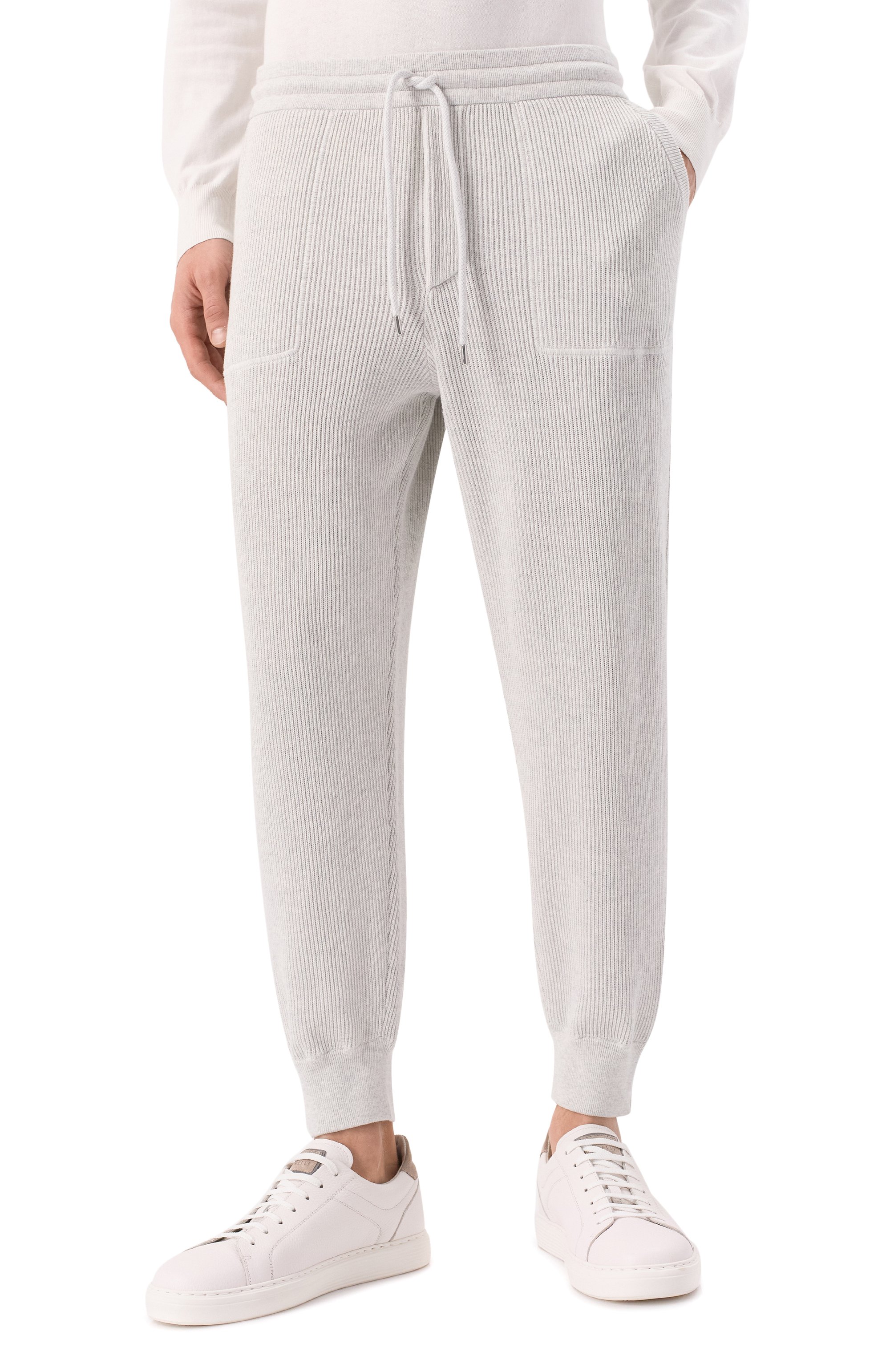 Хлопковые джоггеры BRUNELLO CUCINELLI, арт. M29201019G, фото 3