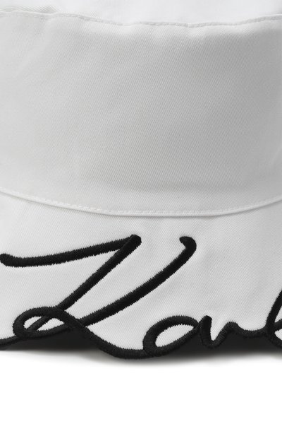 Хлопковая панама KARL LAGERFELD KIDS, арт. Z30394, фото 3
