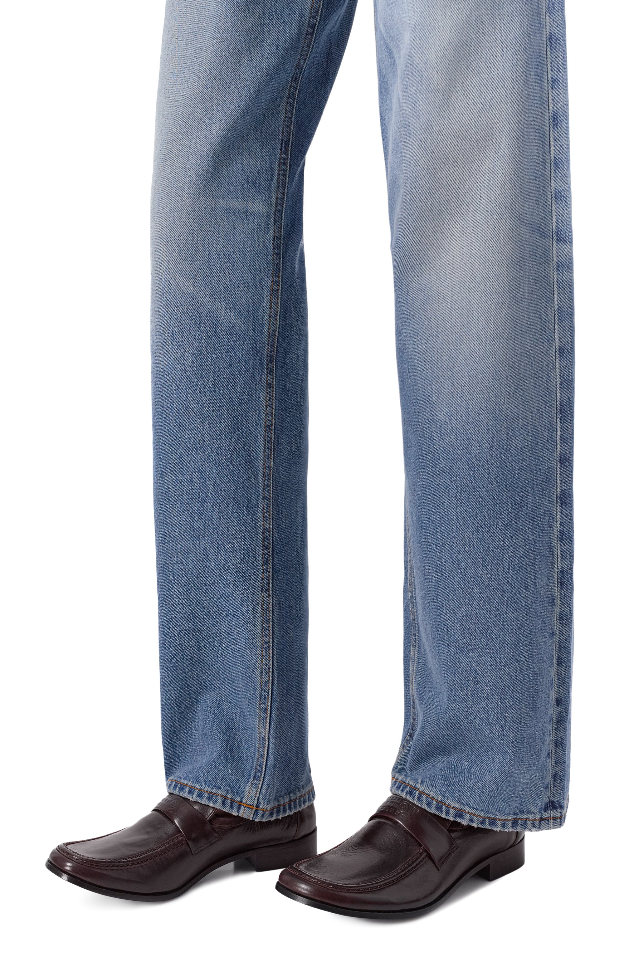 Кожаные лоферы swing-toe MM6, арт. S66WR0034/P7560, фото 2