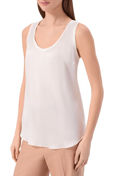 Атласный топ BRUNELLO CUCINELLI, арт. MPC59E0600, фото 3