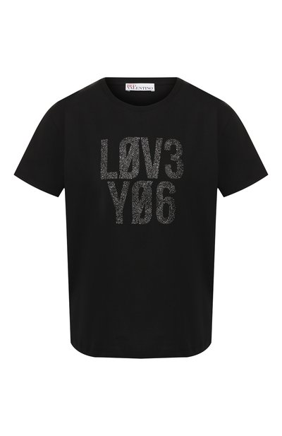 Женская хлопковая футболка REDVALENTINO, арт. SR3MG01S/4DJ