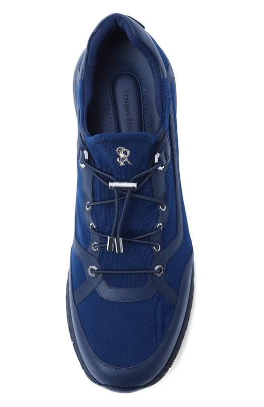 Текстильные кроссовки Stefano Ricci UV689G2426/TSWY Синий  UV689G2426/TSWY Фото 5