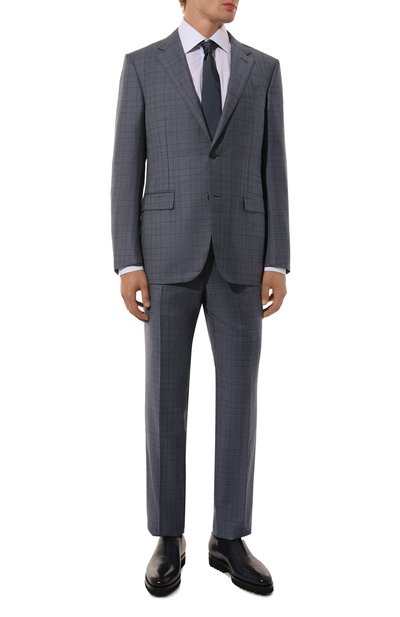 Мужской шерстяной костюм ZEGNA, арт. 221225/822501A8