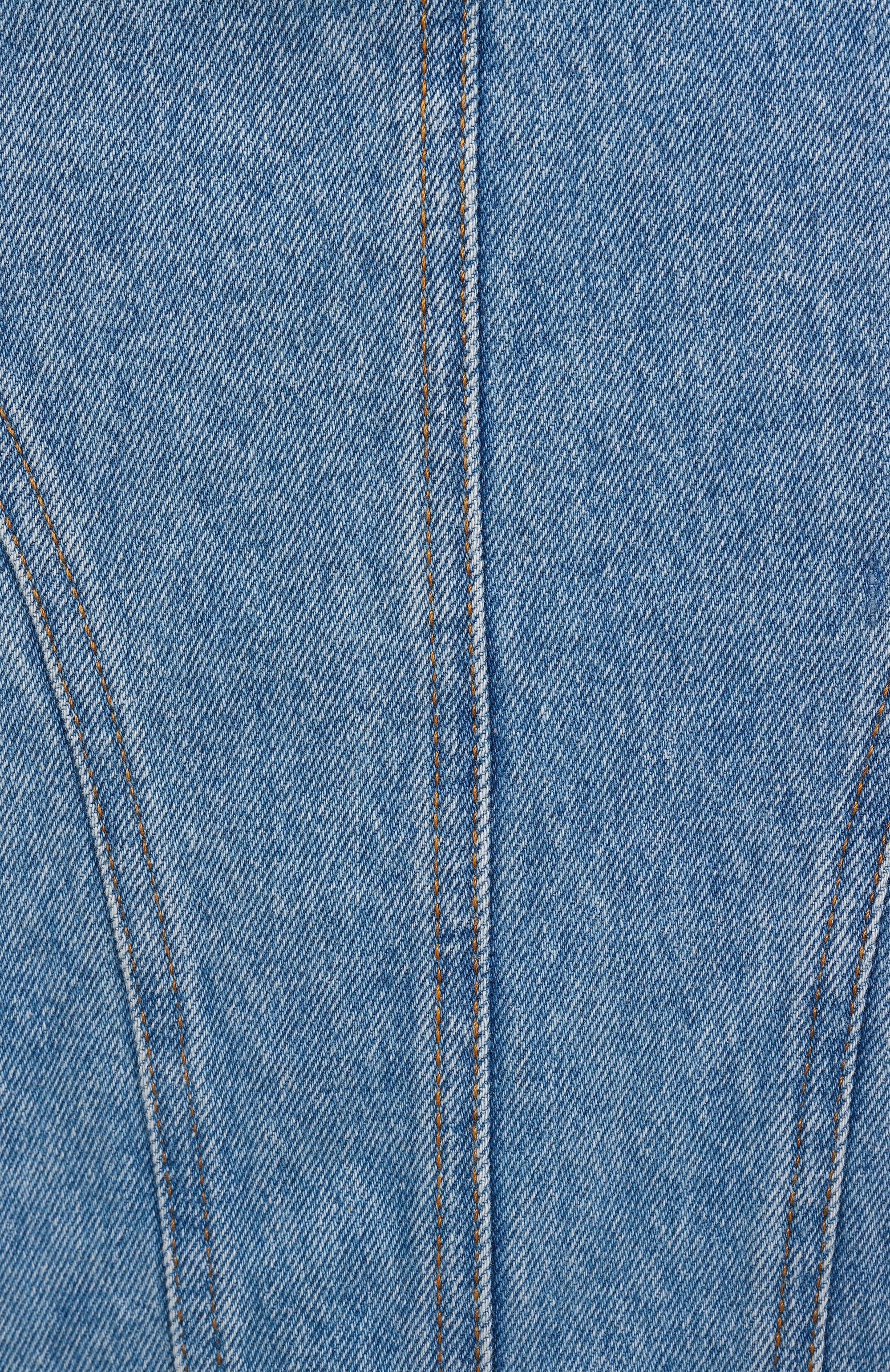 Джинсовая юбка NINA RICCI голубого цвета по цене 67950 руб., арт. 25PDJU027/C01095, фото 6 Джинсовая юбка NINA RICCI, арт. 25PDJU027/C01095, фото 6