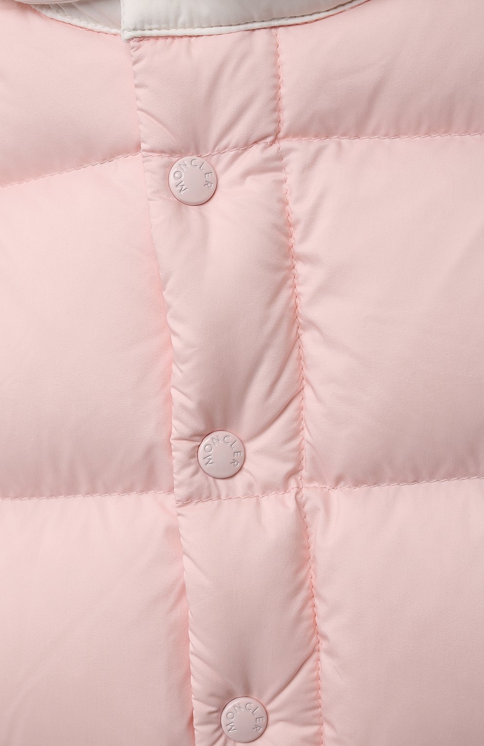Пуховый комбинезон MONCLER розового цвета по цене 65650 руб., арт. G2-951-1G521-00-53333/9-12M, фото 3 Пуховый комбинезон MONCLER, арт. G2-951-1G521-00-53333/9-12M, фото 3