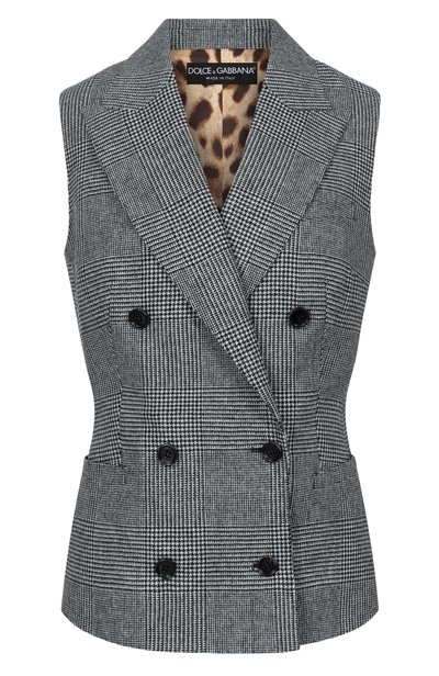 Женский жилет из шерсти и кашемира DOLCE & GABBANA, арт. F794AT/FQ205