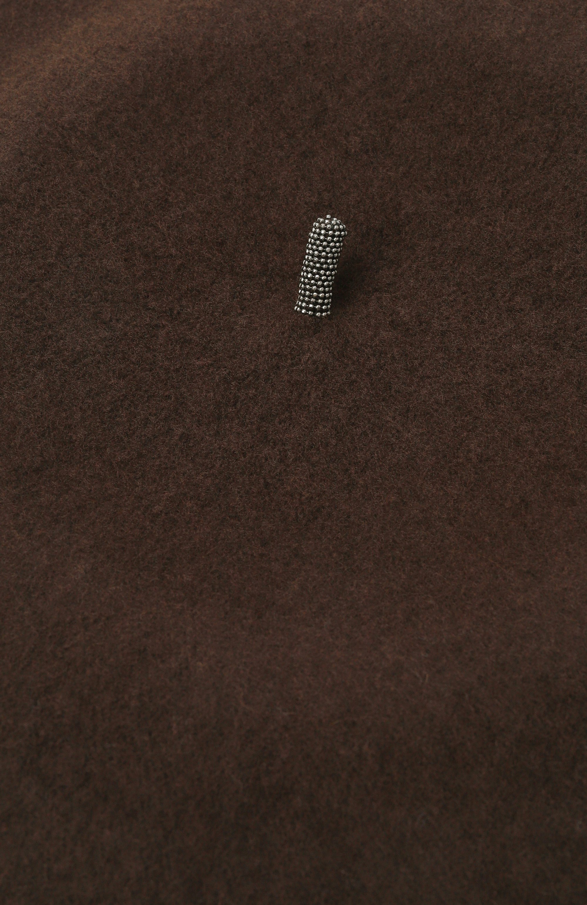 Шерстяной берет BRUNELLO CUCINELLI темно-коричневого цвета по цене 56750 руб., арт. MCAP90136P, фото 4 Шерстяной берет BRUNELLO CUCINELLI, арт. MCAP90136P, фото 4