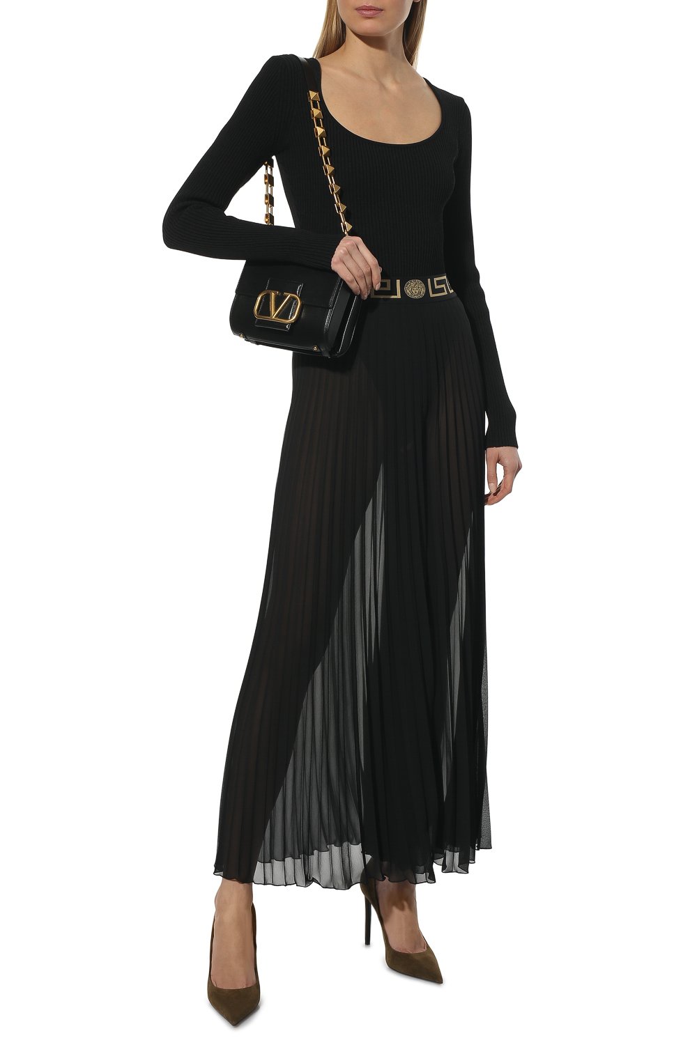 Плиссированные брюки VERSACE, арт. 1003164/1F00609, фото 2