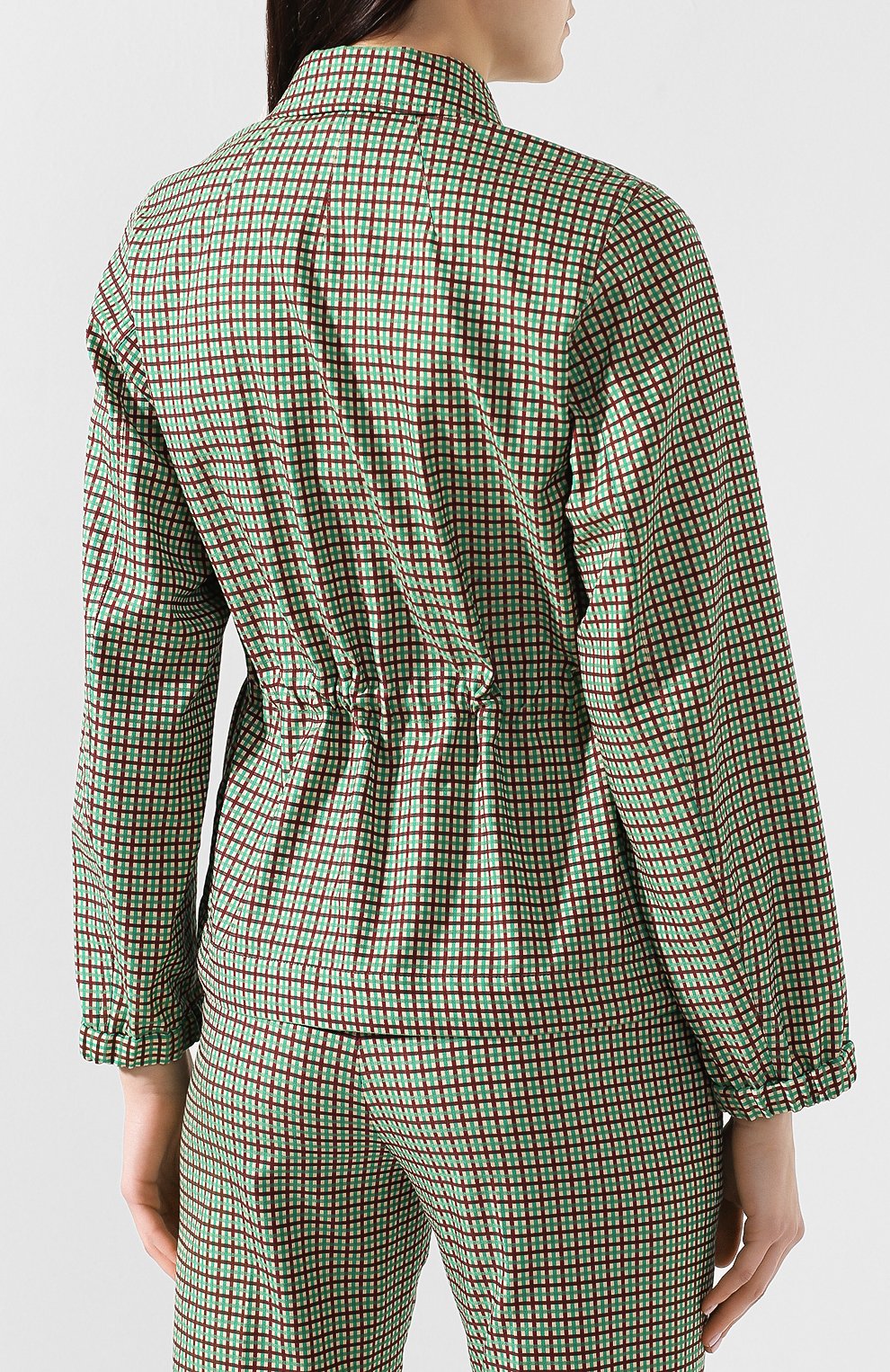Жакет из вискозы и хлопка DRIES VAN NOTEN зеленого цвета по цене 52100 руб., арт. 191-30508-7034, фото 4 Жакет из вискозы и хлопка DRIES VAN NOTEN, арт. 191-30508-7034, фото 4