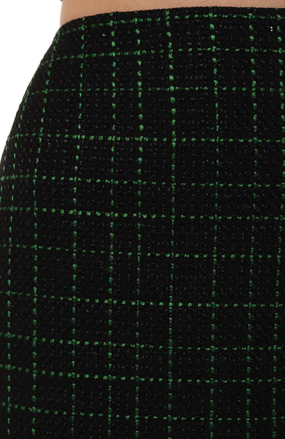 Твидовая юбка ELIE SAAB черного цвета по цене 82900 руб., арт. SK058N, фото 5 Твидовая юбка ELIE SAAB, арт. SK058N, фото 5