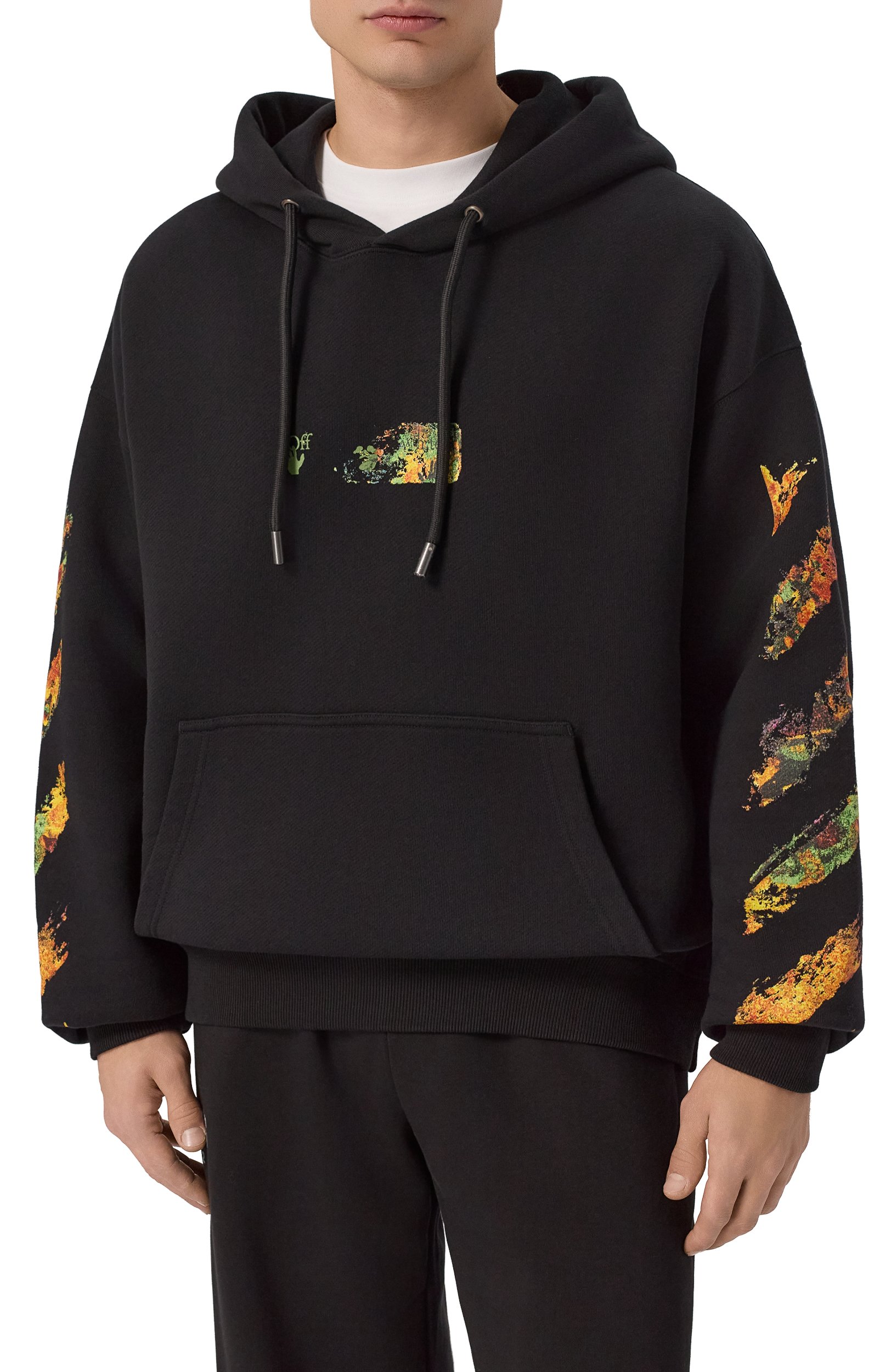 Хлопковое худи OFF-WHITE, арт. 0MBB085F26FLE0040, фото 3