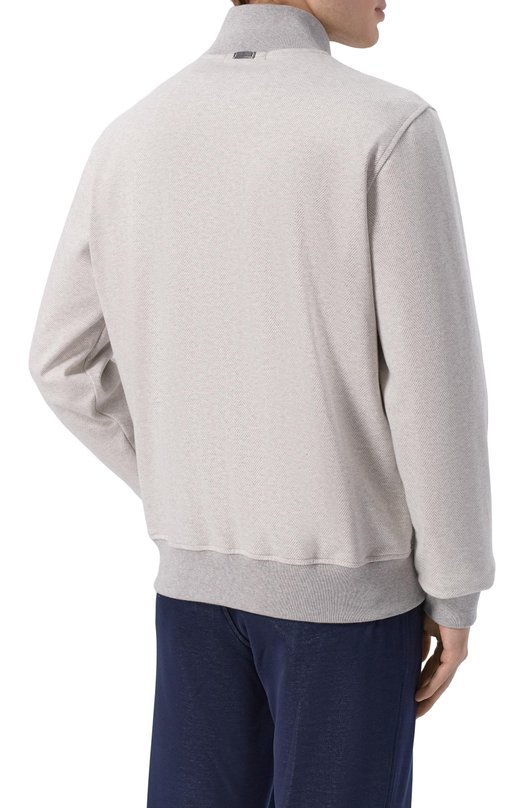 Хлопковая толстовка Capobianco 20M460.JC00._001 Серый  20M460.JC00._001 Фото 4