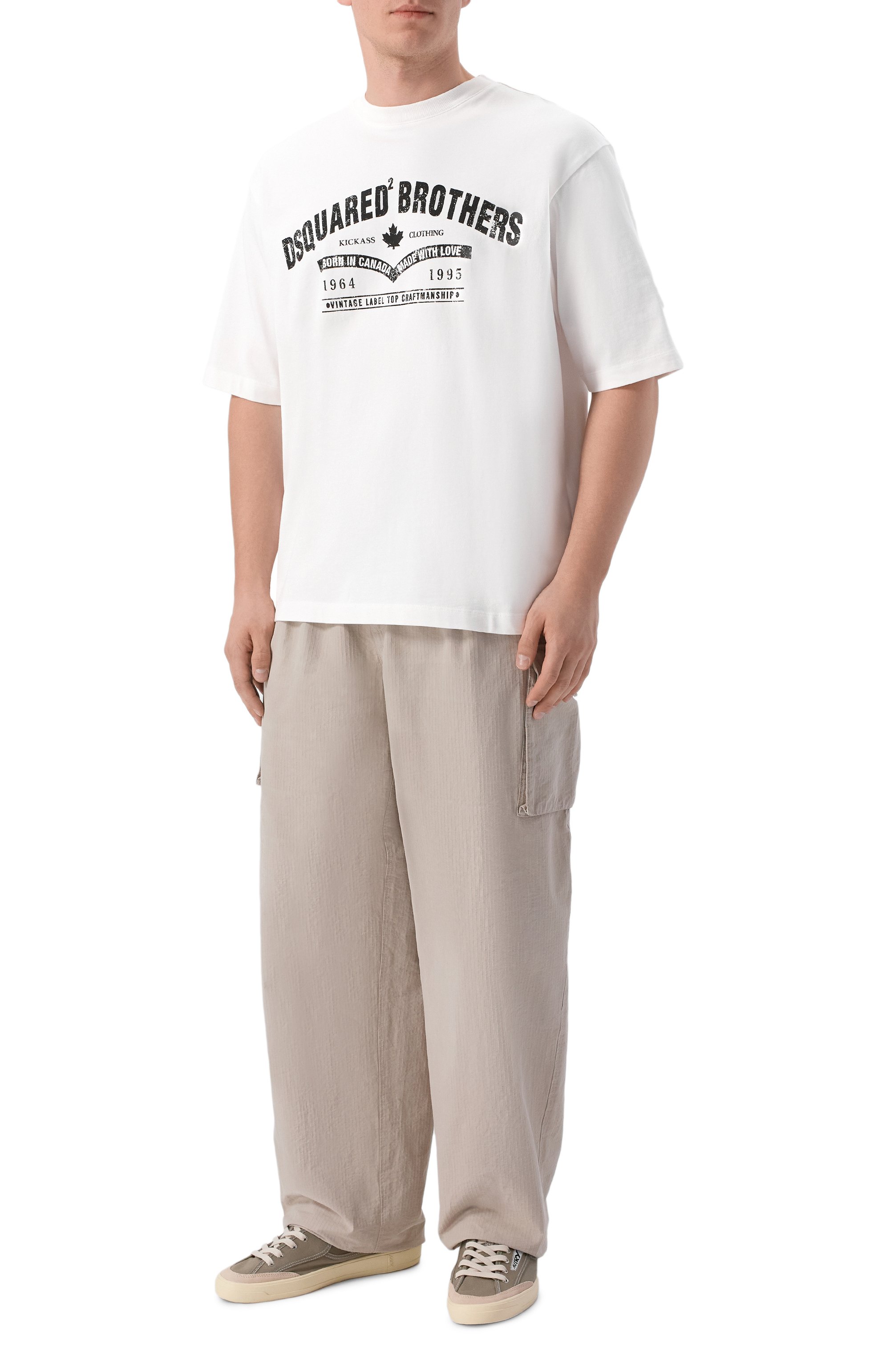 Хлопковая футболка DSQUARED2, арт. S74GD1599/D20106, фото 2