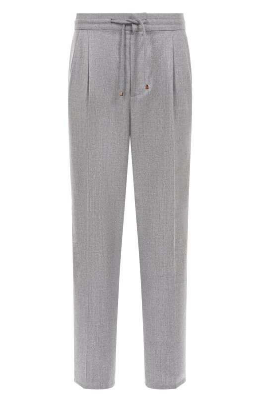 Шерстяные брюки Brunello Cucinelli ME226E1710 Серый ME226E1710