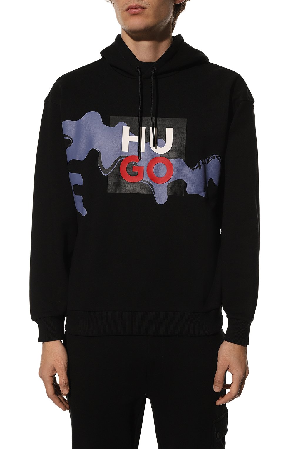 Хлопковое худи HUGO, арт. 50482859, фото 3