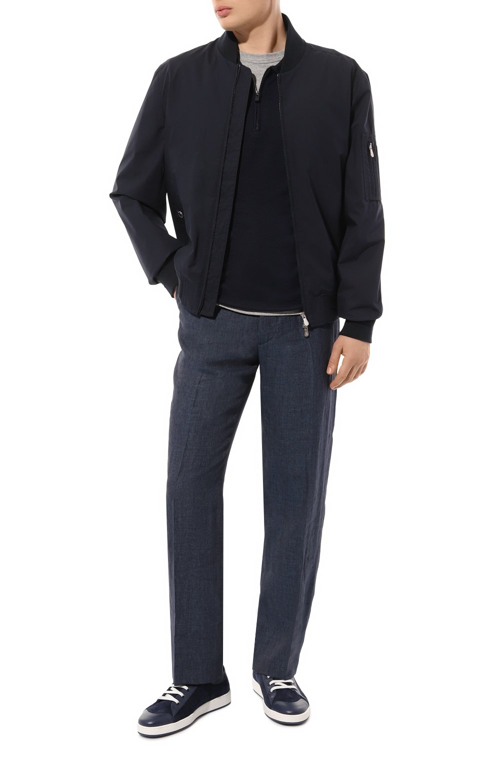 Шерстяное поло KITON темно-синего цвета по цене 99500 руб., арт. UMM052403, фото 2 Шерстяное поло KITON, арт. UMM052403, фото 2