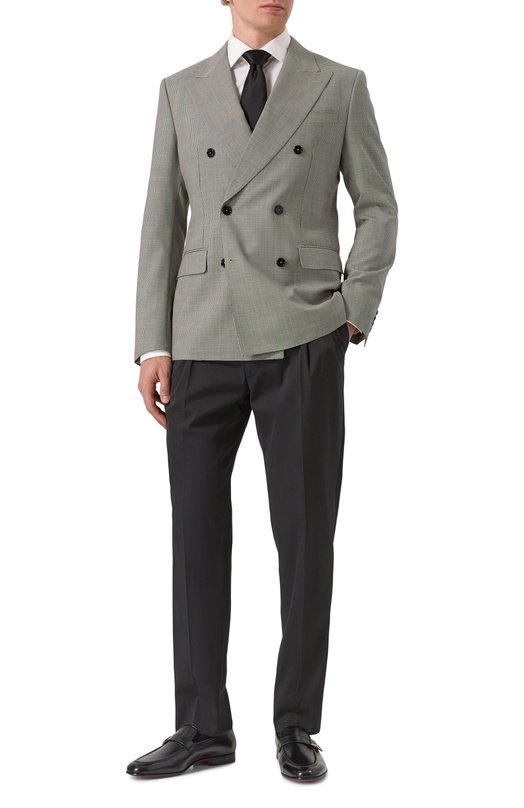 Шерстяной пиджак Dolce & Gabbana G2QS7T/FQ20I Серый  G2QS7T/FQ20I Фото 2
