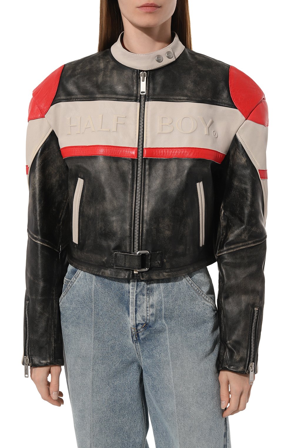 Кожаная куртка HALFBOY, арт. HSS241WLRJ010, фото 3