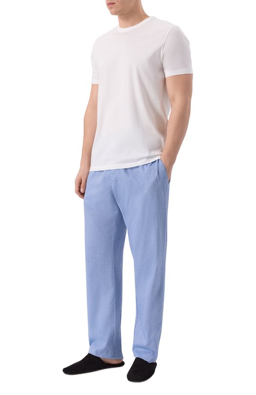 Хлопковые домашние брюки Roberto Ricetti PATASCA LUNG0/LX35613 Голубой  PATASCA LUNG0/LX35613 Фото 2