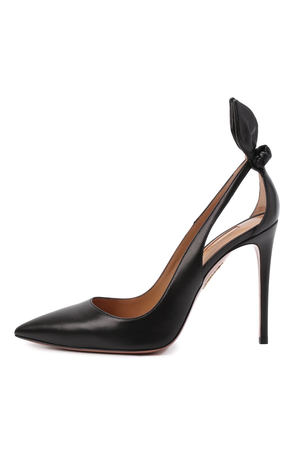 Кожаные туфли bow tie 105 AQUAZZURA, арт. DENHIGP0-NAP-000, фото 4