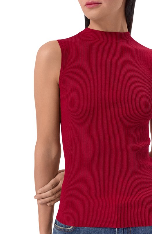 Топ из вискозы BOSS 50473237 Бордовый  50473237 Фото 5