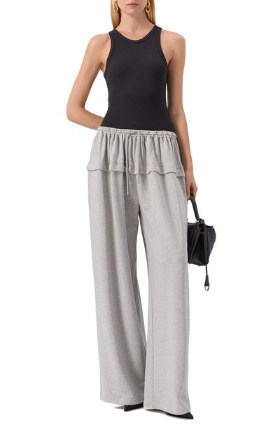 Хлопковые брюки ALAIA, арт. AA9P1230J082B, фото 2