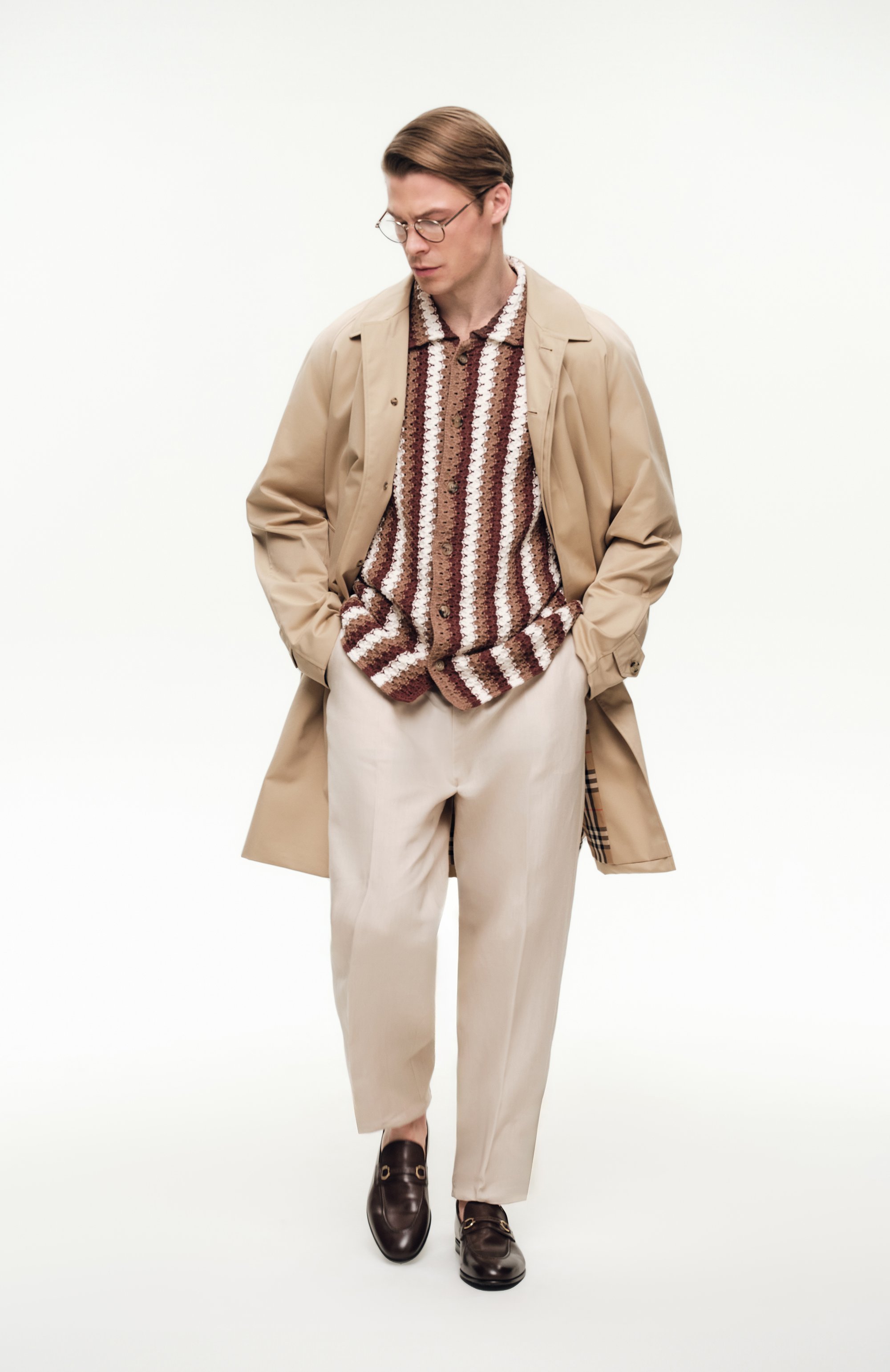 Хлопковый плащ BURBERRY, арт. 8079396, фото 8