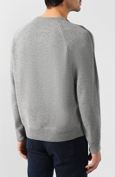 Джемпер из смеси шерсти и кашемира BERLUTI серого цвета по цене 83900 руб., арт. R14KRL104-001, фото 4 Джемпер из смеси шерсти и кашемира BERLUTI, арт. R14KRL104-001, фото 4