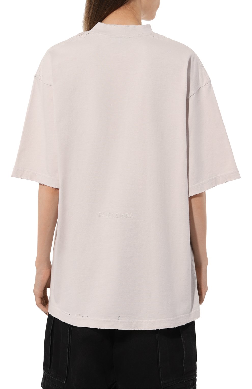 Хлопковая футболка BALENCIAGA, арт. 764235/TQVR9, фото 4