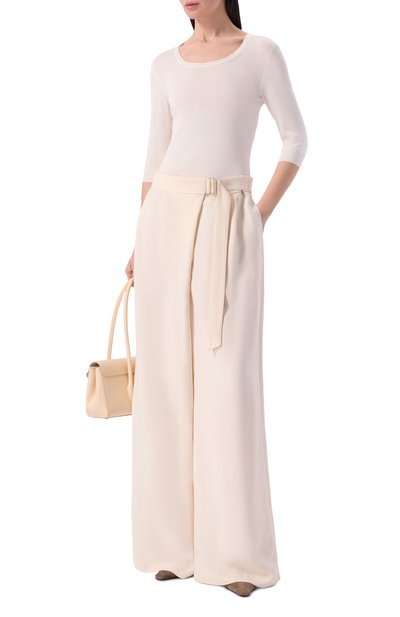 Брюки из вискозы и льна BRUNELLO CUCINELLI, арт. MH126P9207, фото 2