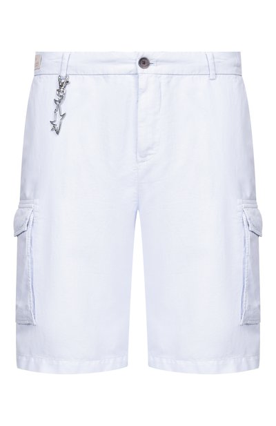 Мужские шорты из хлопка и льна PAUL&SHARK, арт. 26414035