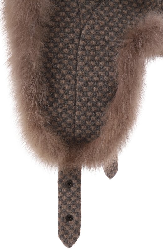 Шапка-ушанка Star с отделкой из соболя Black Sable BS-24001PB Бежевый  BS-24001PB Фото 3