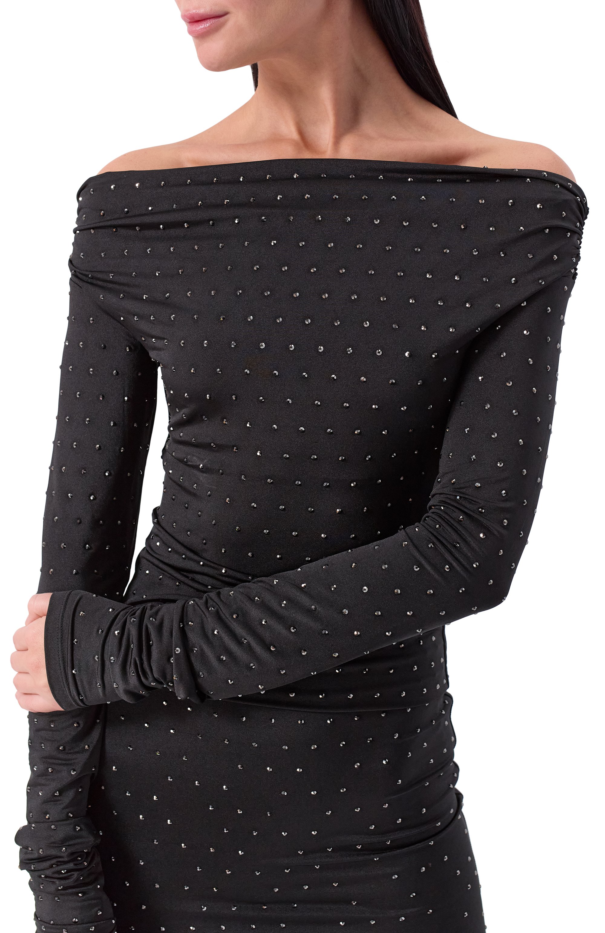 Топ с отделкой стразами THE ANDAMANE, арт. TM180708A/TJP185, фото 5