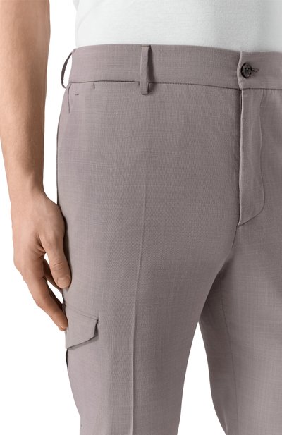 Брюки-карго из шерсти и шелка BERWICH, арт. YRETR0 CARG0/MZ1243, фото 5