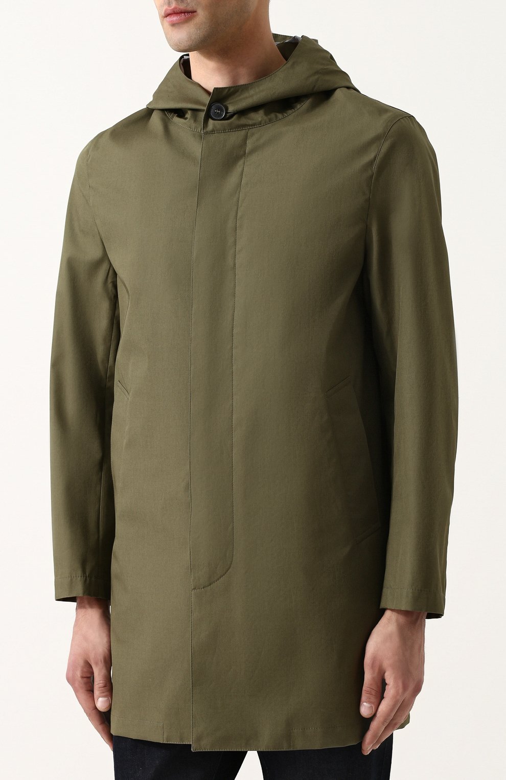 Шерстяной плащ на молнии с капюшоном MACKINTOSH, арт. GENTS GM-007B/SH/E502, фото 3