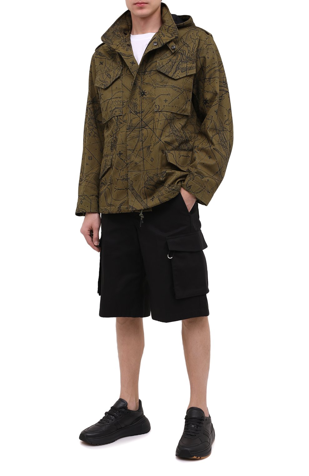 Хлопковая куртка GIVENCHY хаки цвета по цене 206000 руб., арт. BM00GG133A, фото 2 Хлопковая куртка GIVENCHY, арт. BM00GG133A, фото 2
