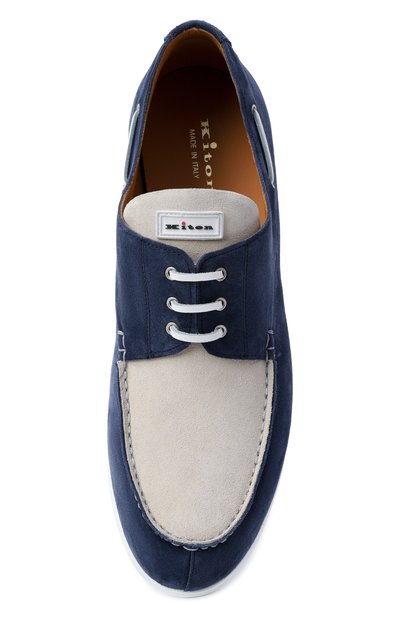 Замшевые топсайдеры KITON, арт. USSA085N01416, фото 5