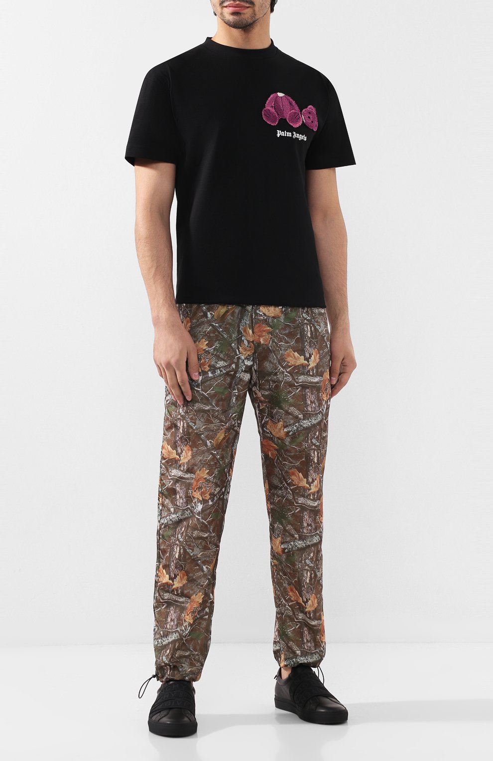 Хлопковая футболка PALM ANGELS, арт. PMAA001F194130401028, фото 2