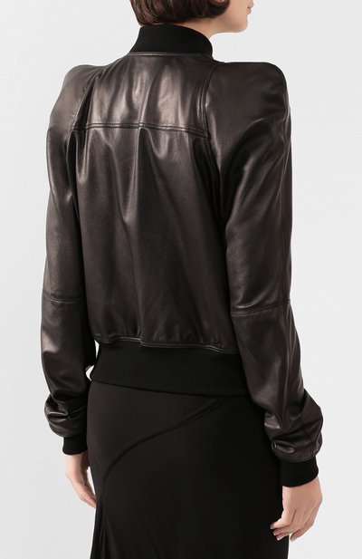 Кожаный бомбер RICK OWENS, арт. RP20S1728/LLP, фото 4